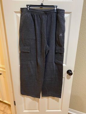 Russell Athletic Charcoal Cargo Sweatpants - Men's